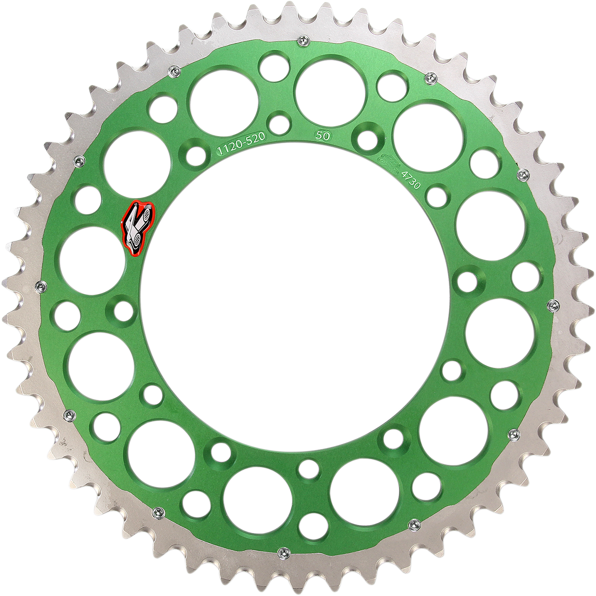 RENTHAL Twinring™ Rear Sprocket - 50 Tooth - Green 112052050GPGN