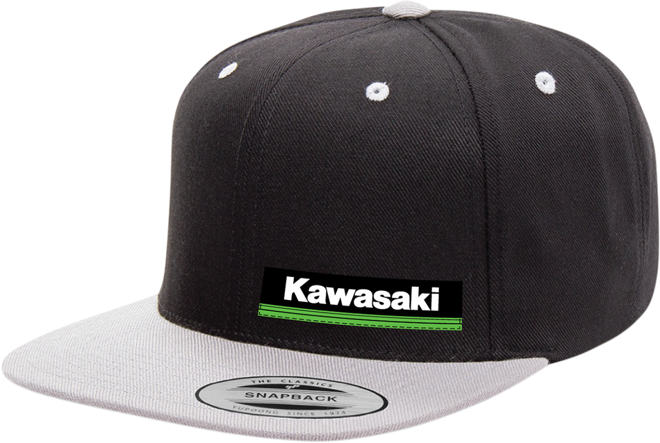 FACTORY EFFEX Kawasaki Wedge Hat - Black/Gray 23-86100