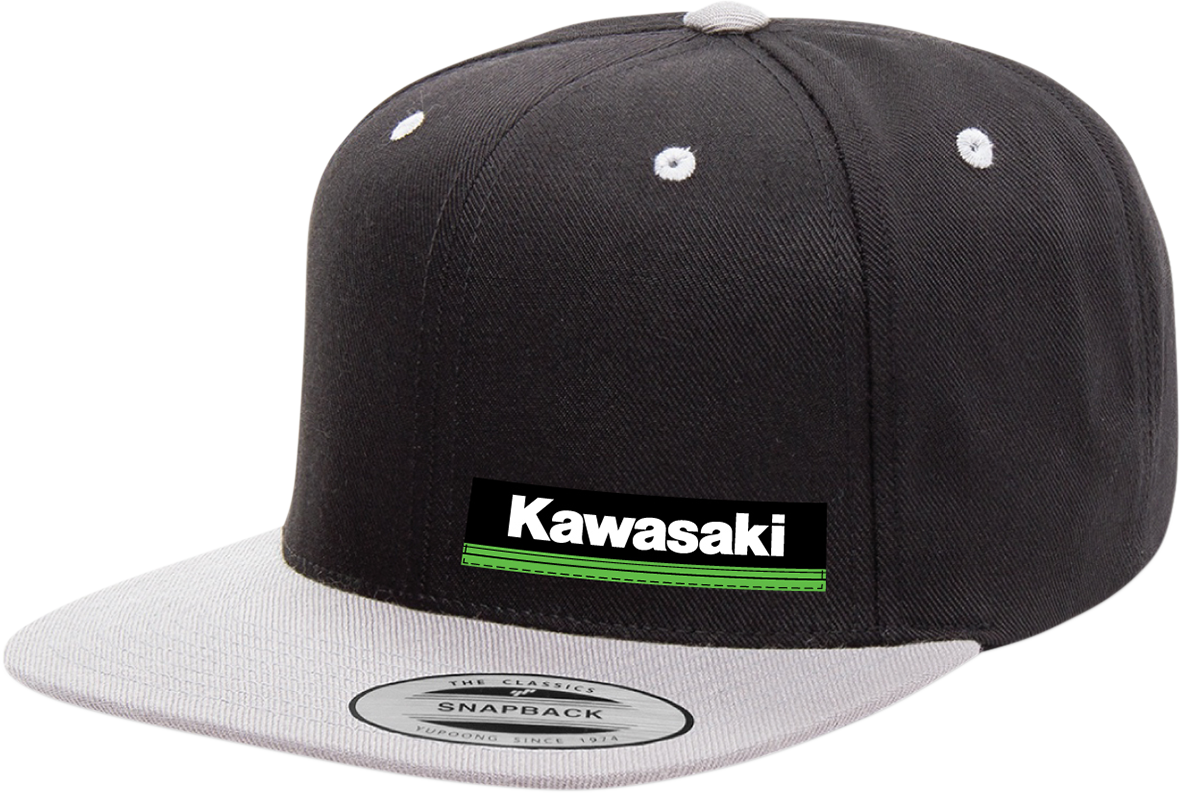 FACTORY EFFEX Kawasaki Wedge Hat - Black/Gray 23-86100