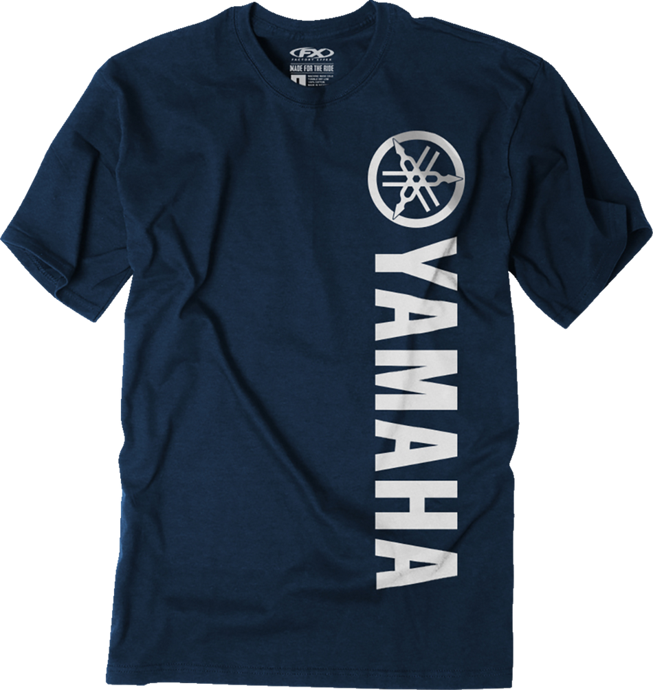 FACTORY EFFEX Yamaha Vertical T-Shirt - Heather Navy - Medium 27-87222