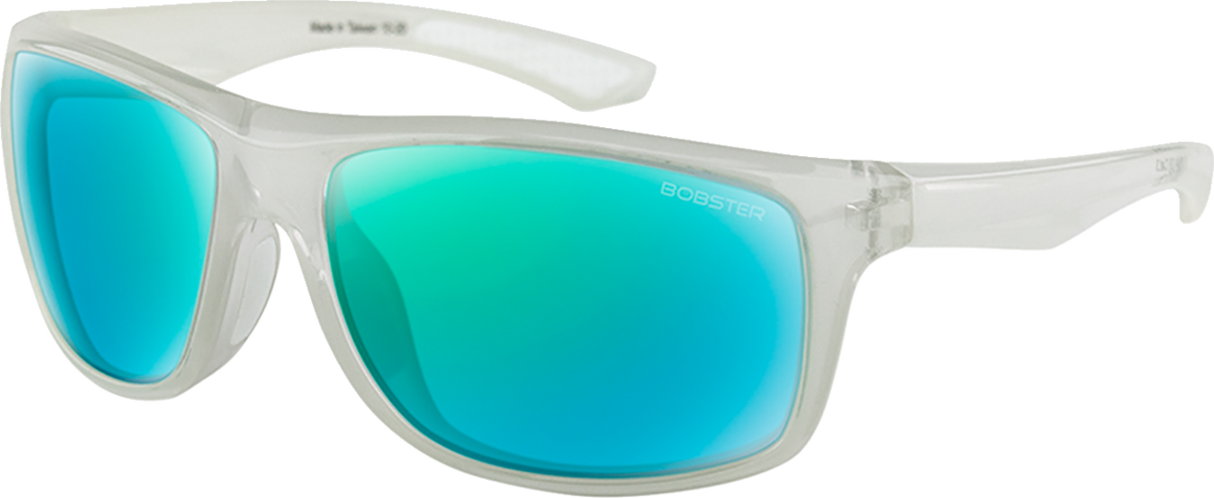 BOBSTER Luna Sonnenbrille - Glanzkristallperle/Hellblaugrün verspiegelt BLUN103 