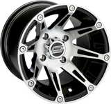 Rueda MOOSE UTILITY - 387X - Trasera - Negra mecanizada - 12x8 - 4/110 - 4+4 387ML128110BW4 