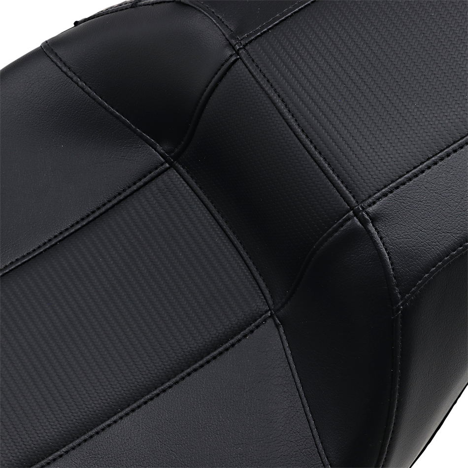 LE PERA Outcast GT-2 Seat - 2-Up - Without Backrest - Black Carbon Fiber - FLH LK-997GT3