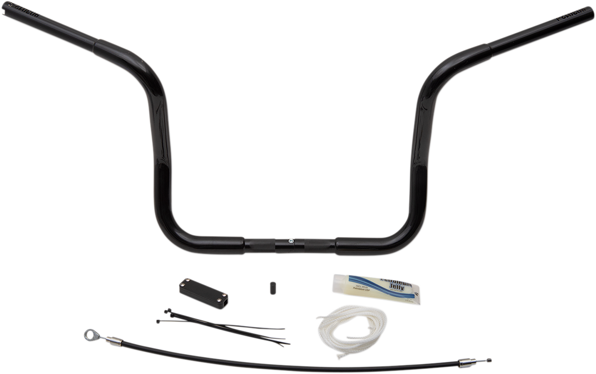 FAT BAGGERS INC. Handlebar Kit - Rounded Top - 12" - Black 909412-B