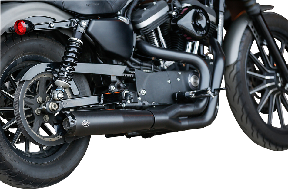 S&S CYCLE 50 State 2:1 Black Exhaust for XL 550-0952A