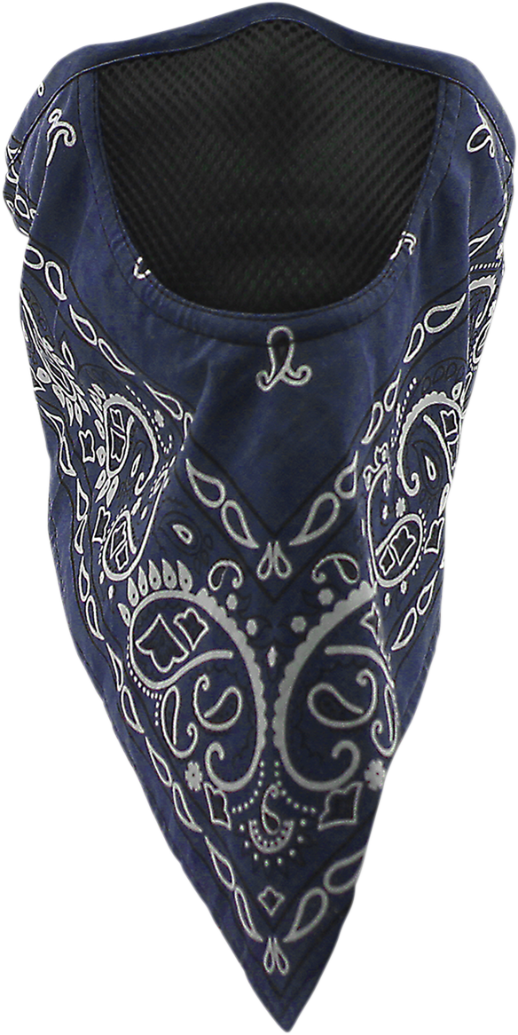 SCHAMPA & DIRT SKINS Facefit Facemask - Navy Paisley FMV-224