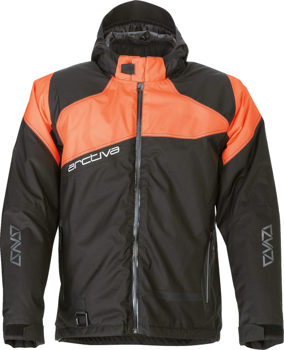 ARCTIVA Pivot 5 Hooded Jacket - Black/Orange - 3XL 3120-2085