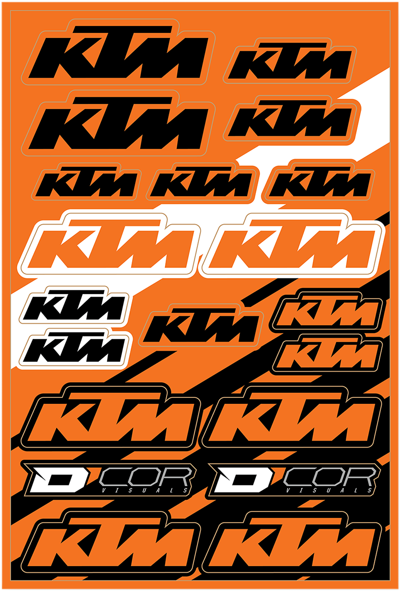 Hoja de calcomanías D'COR VISUALS - KTM Cor2 40-30-101 