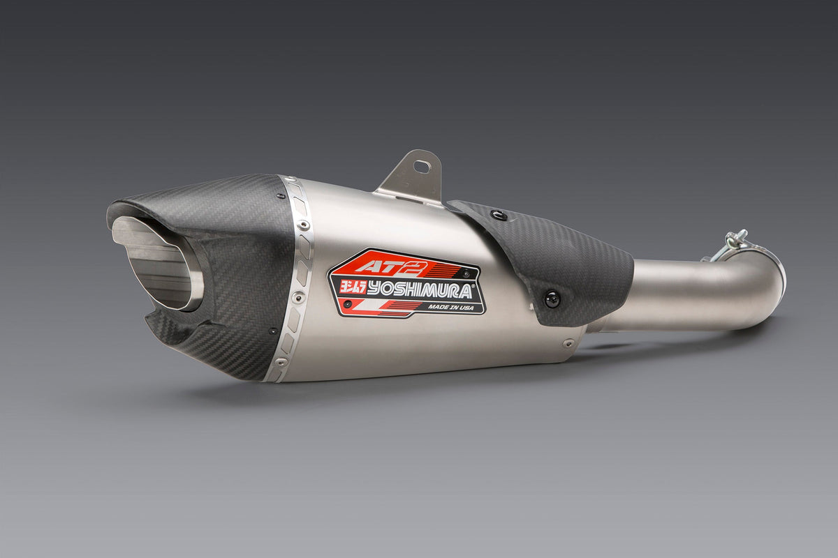 Yoshimura CAN-AM Spyder RS-S 2013 Race R-77 Slip-On Exhaust System SS-CF-CF  - Sportbike Track Gear