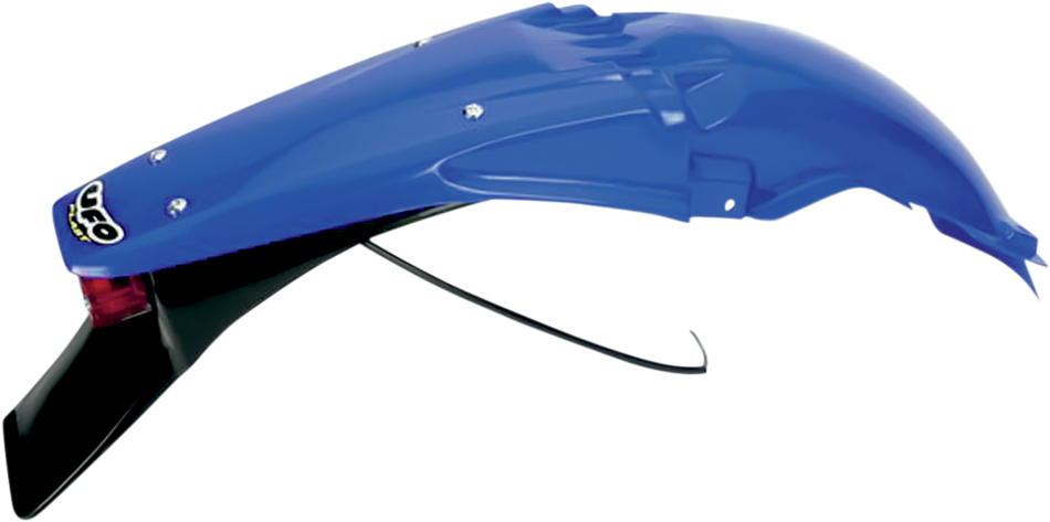 Guardabarros trasero UFO Enduro con luz 21/5W - Azul reflejo YA03814T089 