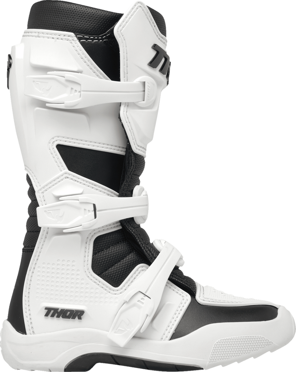 THOR Youth Blitz XR Boots - White/Black - Size 2 3411-0746