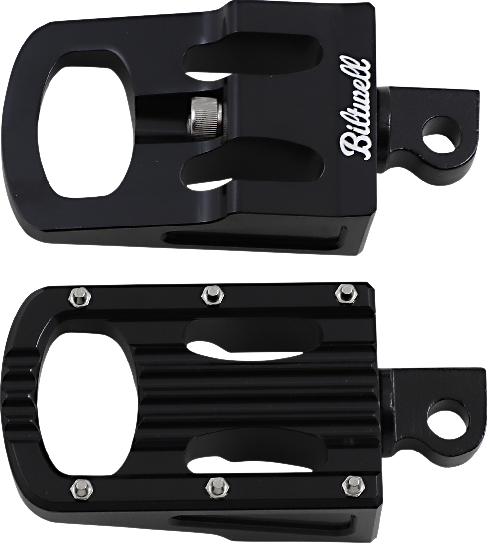 BILTWELL Punisher Footpeg - Classic - Black 7005-203-01