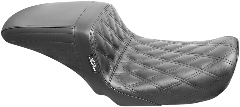 LE PERA Kickflip Seat - Double Diamond - Black - FXD '06-'17 LK-591DD