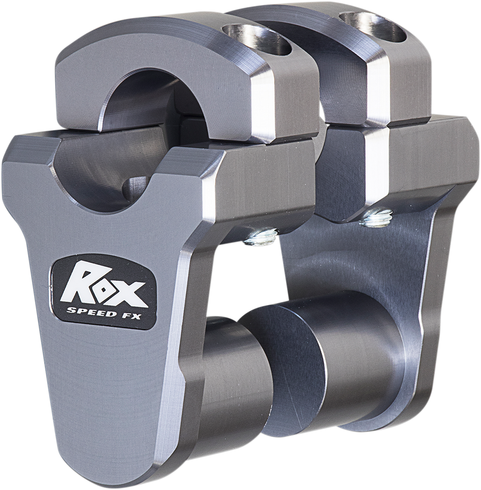 ROX SPEED FX Risers - Pivoting - 2" - Oversized Handlebars - Gray 1R-P2PPG