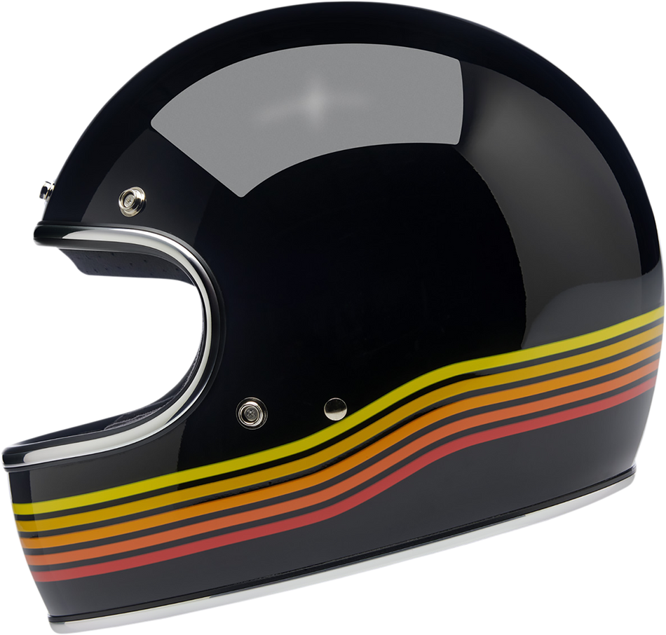 BILTWELL Gringo Helmet - Gloss Black Spectrum - XS 1002-536-101