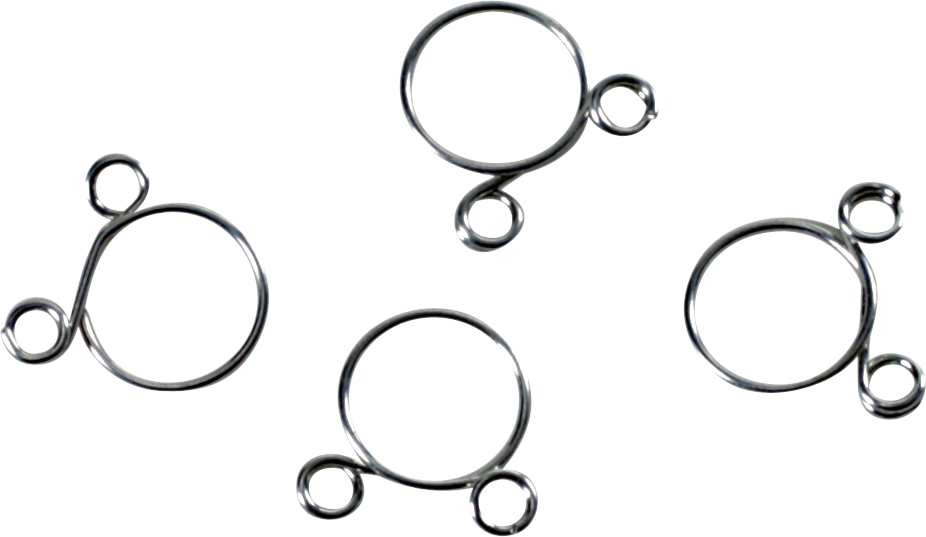 ALL BALLS Refill Kit - Wire Clamp - Silver - 4-Pack FS00050