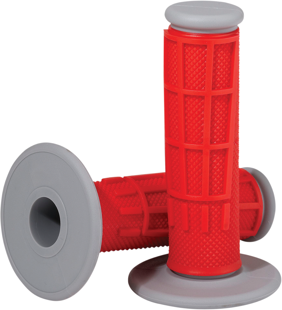 MOOSE RACING Grips - Compound - Half-Waffle - Red 1MG2315-REM