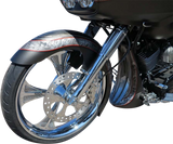 PAUL YAFFE BAGGER NATION Thicky Front Fender - 26" Wheel - With Satin Spacers PYO:THICKY26-13E-S