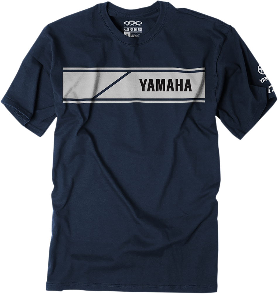 FACTORY EFFEX Yamaha Speed Block T-Shirt - Navy - XL 22-87226