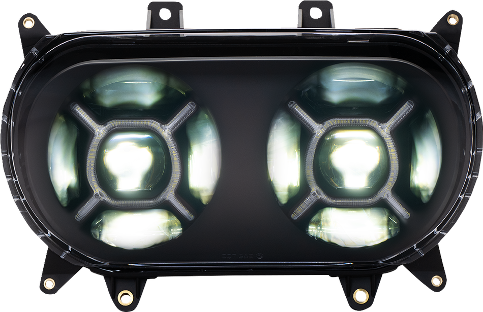 CUSTOM DYNAMICS LED Headlight - Black - Road Glide CD-RG-H-B