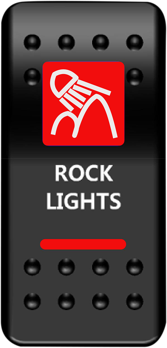 MOOSE UTILITY Rocker Switch - Rock Lights - Red RCK-PWR-R