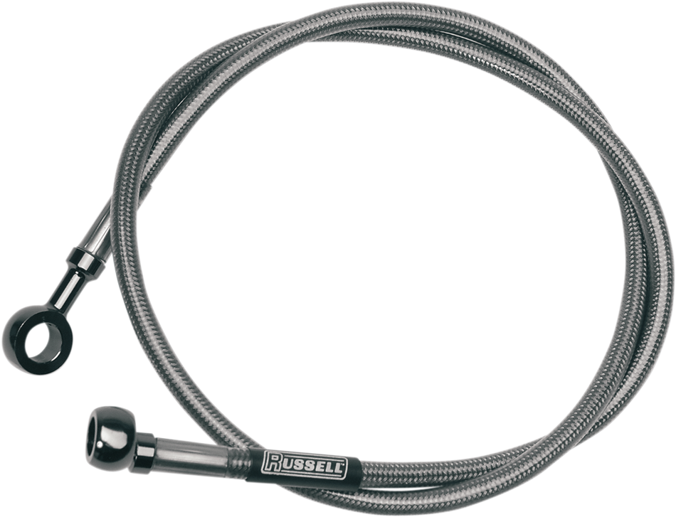 RUSSELL Brake Line - Front - Stainless Steel - +8" - XL/FX '74-'77 R08902S