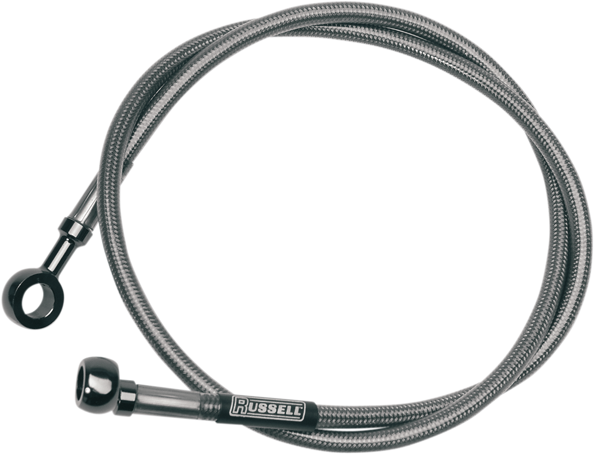 RUSSELL Brake Line - Front - Stainless Steel - +4" - FLH '72-'81 R08904S