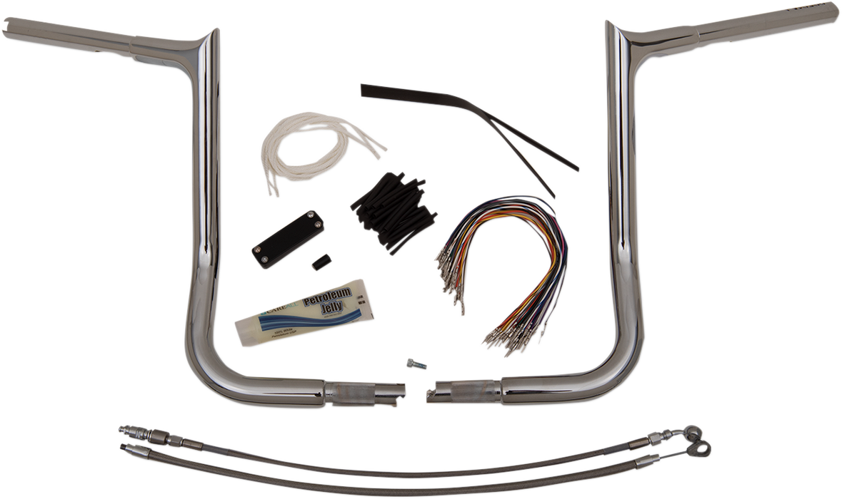 FAT BAGGERS INC. Handlebar Kit - Pointed Top - 14" - Chrome 909114