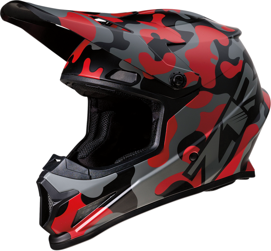 Z1R Rise Helmet - Camo - Red - Large 0110-6082