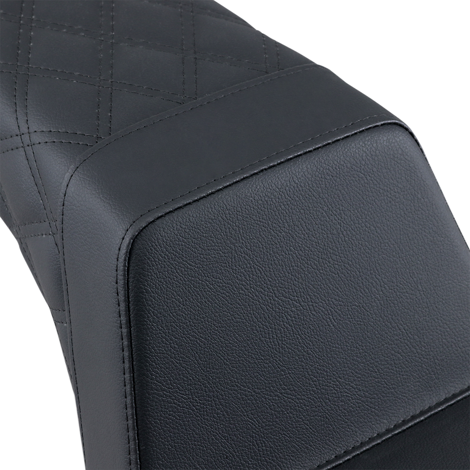 SADDLEMEN Step Up Seat - Rear Lattice Stitched - Black Y13-16-173