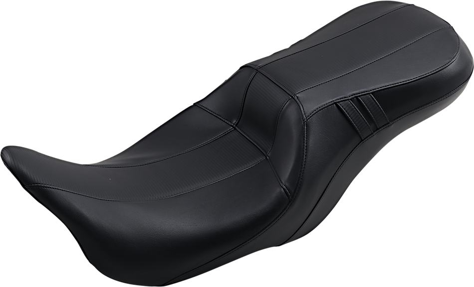 LE PERA Outcast GT-2 Seat - 2-Up - Without Backrest - Black Carbon Fiber - FLH LK-997GT3