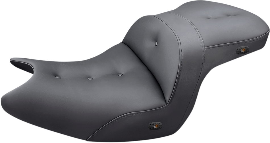 SADDLEMEN Seat - Roadsofa - Without Backrest - Pillow Top - Black - Heated H18-07-181HCT