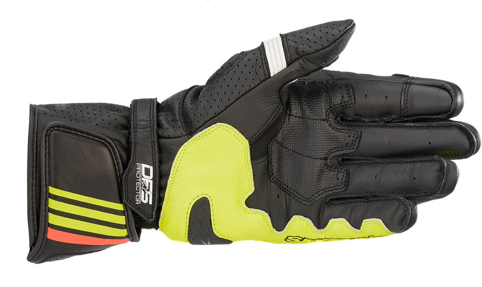 ALPINESTARS GP Plus R v2 Gloves - Black/Fluo Yellow/Fluo Red - 3XL 3556520-1538-3X