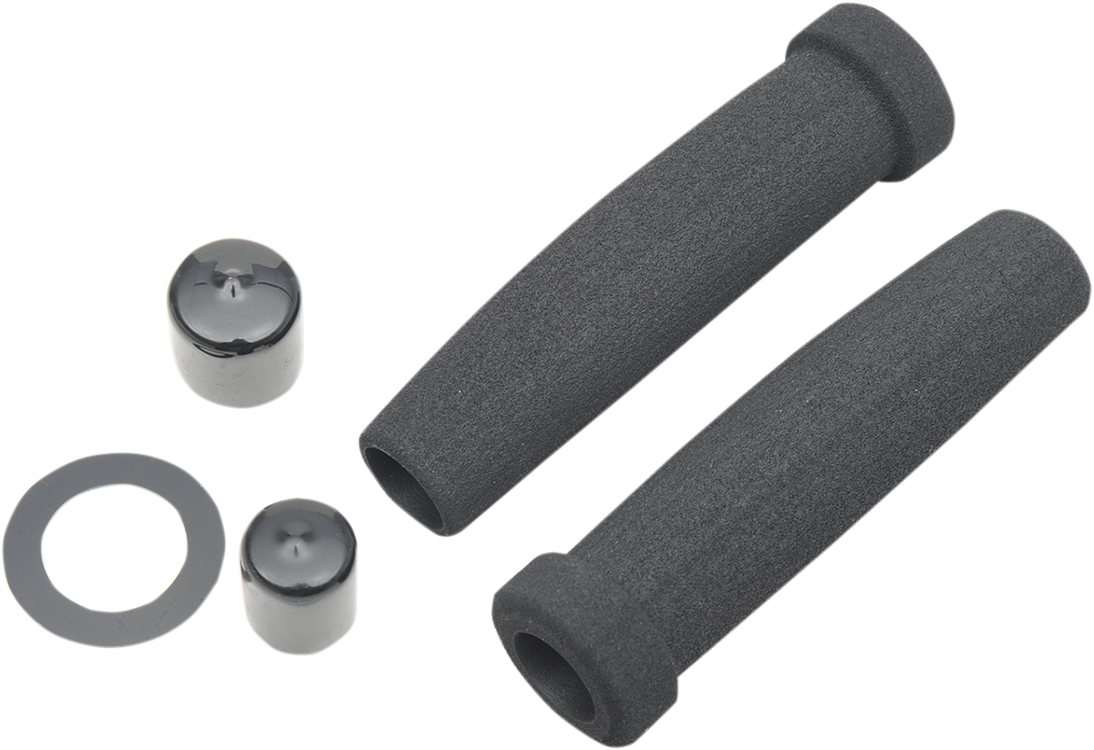 GRAB ON Grips - Classic - Superbike - Black MC313