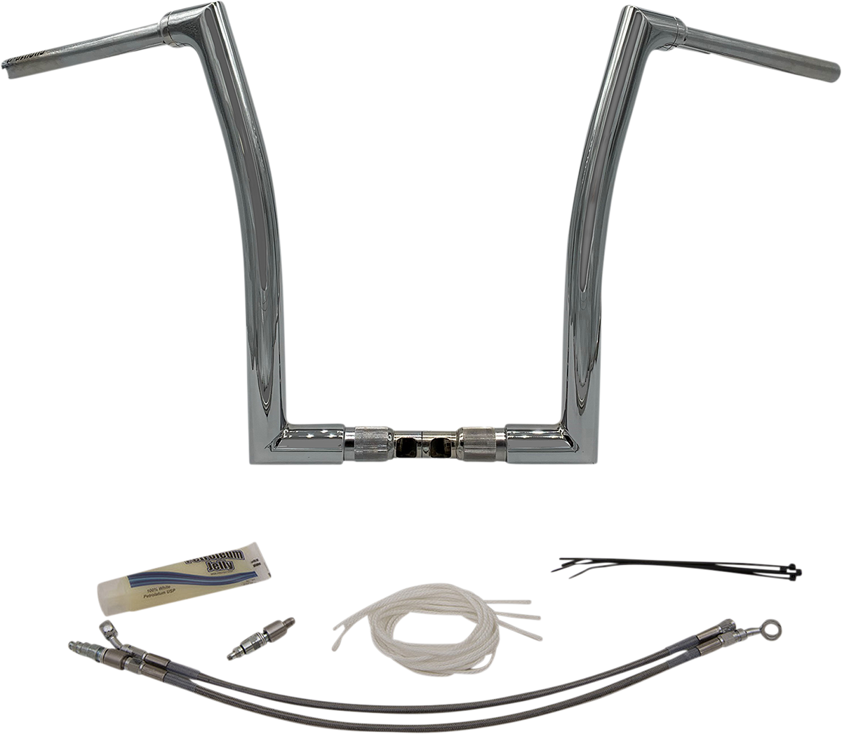 FAT BAGGERS INC. Handlebar Kit - Flat Top - 16" - Chrome 609316