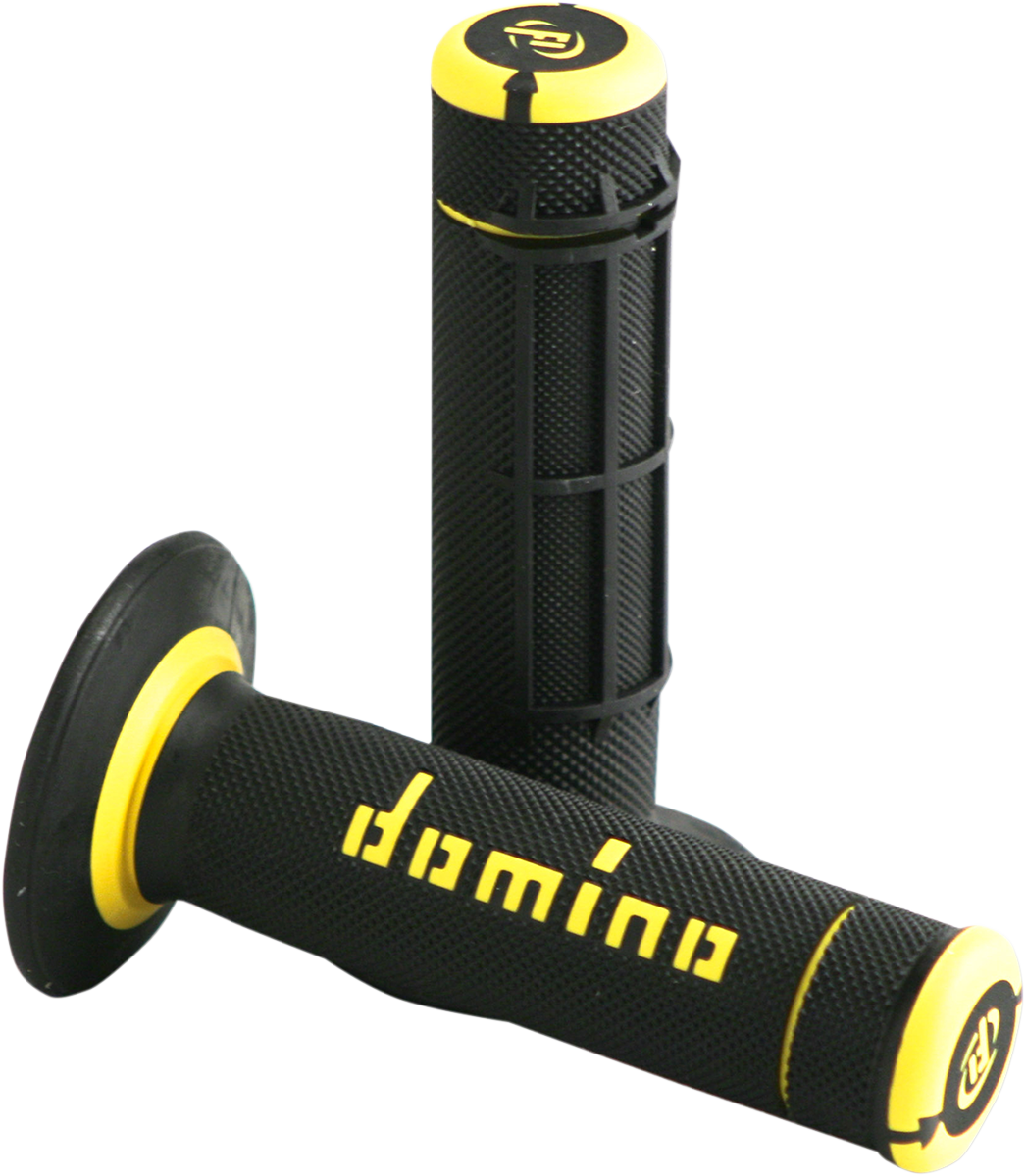 Puños DOMINO - Doble - Half Waffle - Negro/Amarillo A02041C4740 