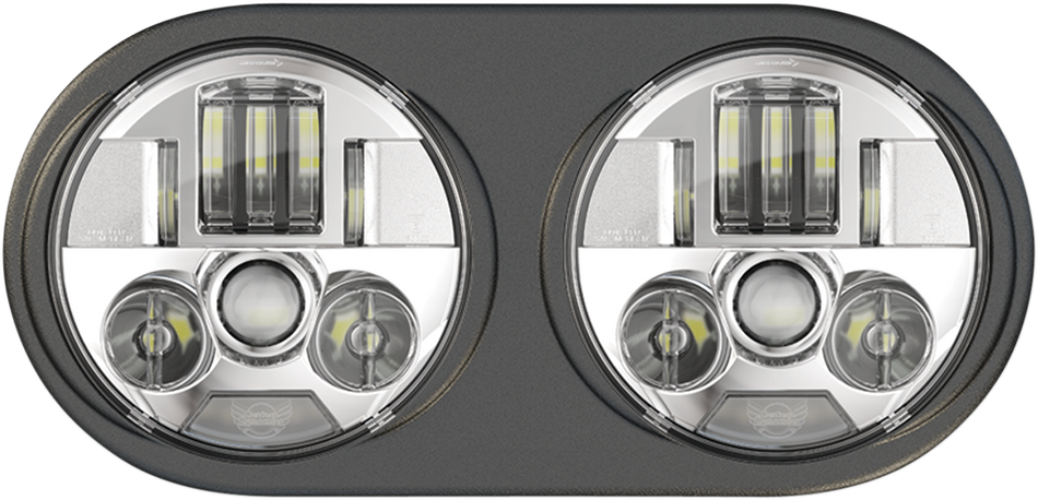 CUSTOM DYNAMICS ProBeam® LED Headlamps - FLTR - Chrome PB-RG13-C