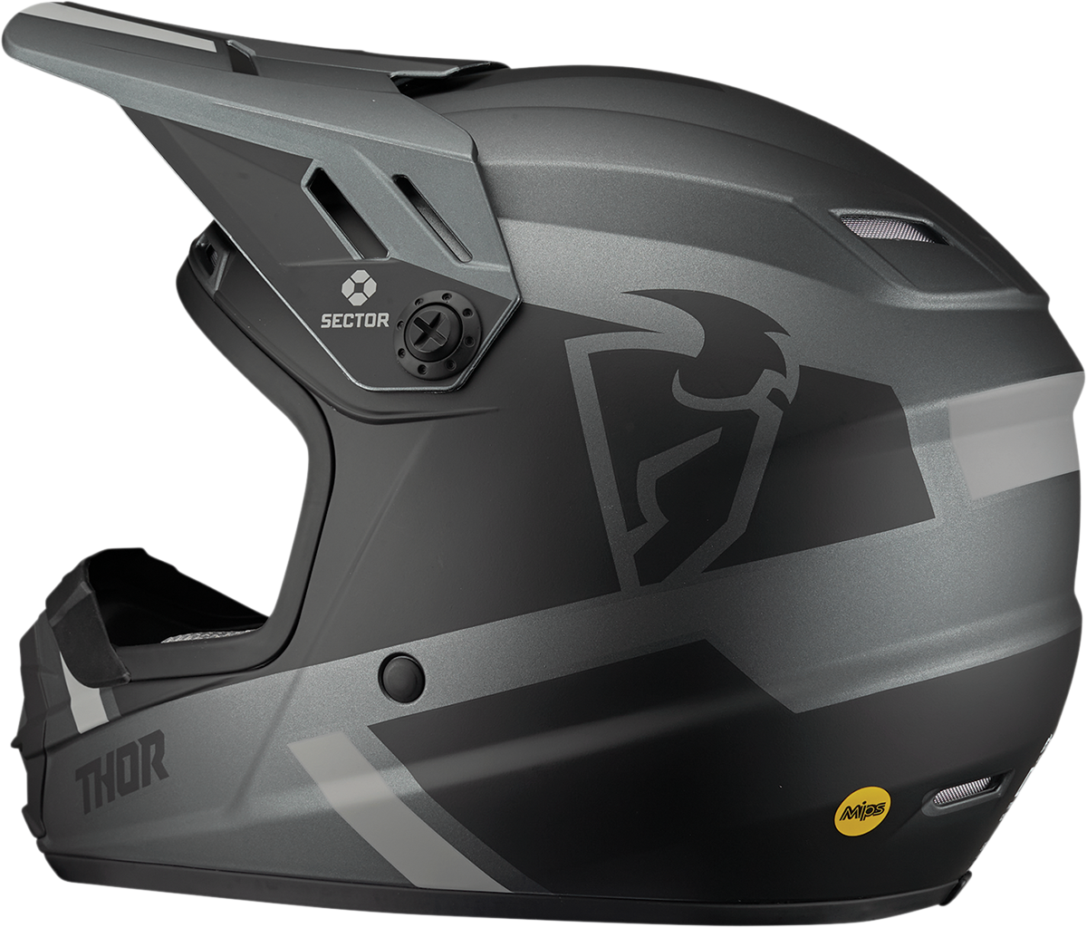 THOR Youth Sector Helmet - Split - MIPS - Charcoal/Black - Large 0111-1471