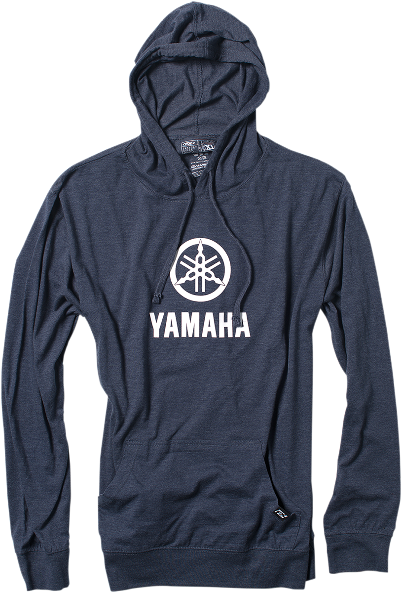 FACTORY EFFEX Yamaha Stacked Pullover Hoodie - Navy - Medium 20-88212