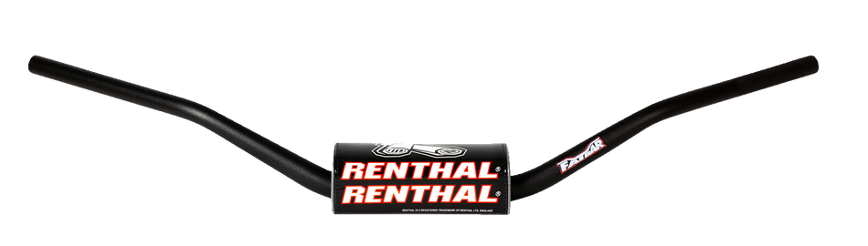 Manillar RENTHAL - 7/8" - 843 - Flat Track 130 - Negro 803-01-BK 