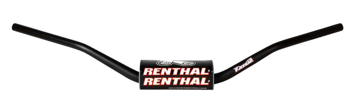 RENTHAL Handlebar - 7/8" - 843 - Flat Track 130 - Black 803-01-BK