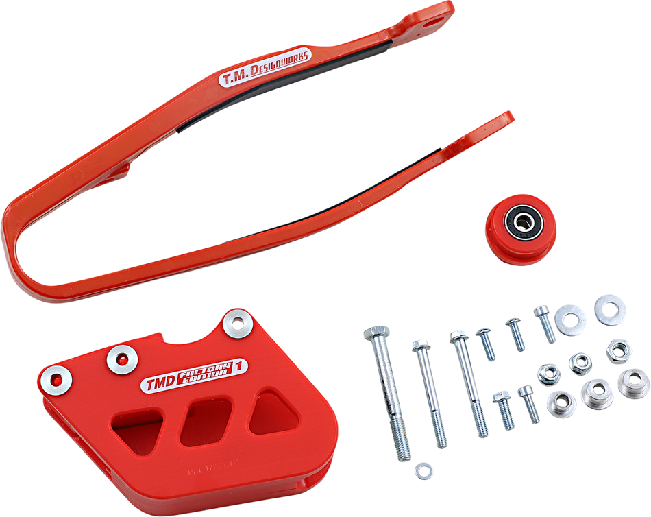 T.M. DESIGNWORKS Chain Guide/Slider - Yamaha - Red YCP-OR1-RD