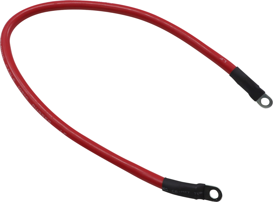 MOOSE RACING Battery Cable - 18" - Red 680-6728
