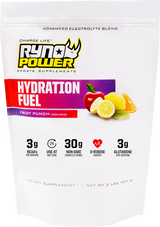 RYNO POWER Hydration Fuel Drink Mix - Fruit Punch - 2 lb - 20 Servings HYD487