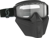 SCOTT Primal Snow Goggles - Safari Facemask - Black - Clear 278608-0001043