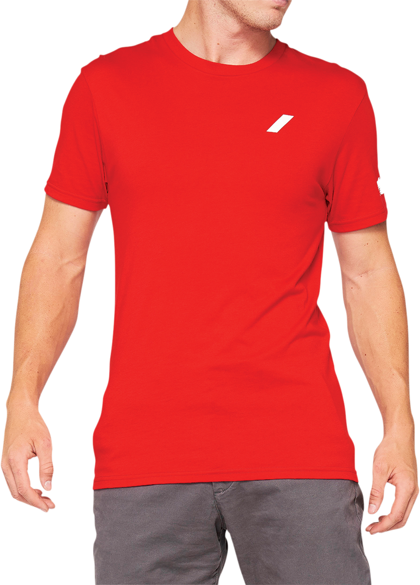 100% Tiller T-Shirt - Red - Small 32133-003-10
