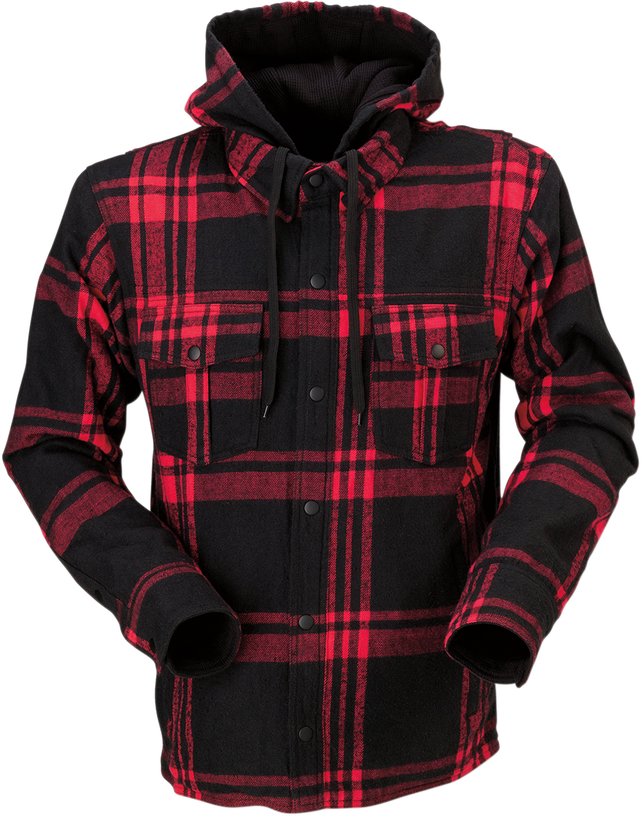 Z1R Timber Flannel Shirt - Red/Black - Medium 2820-5334