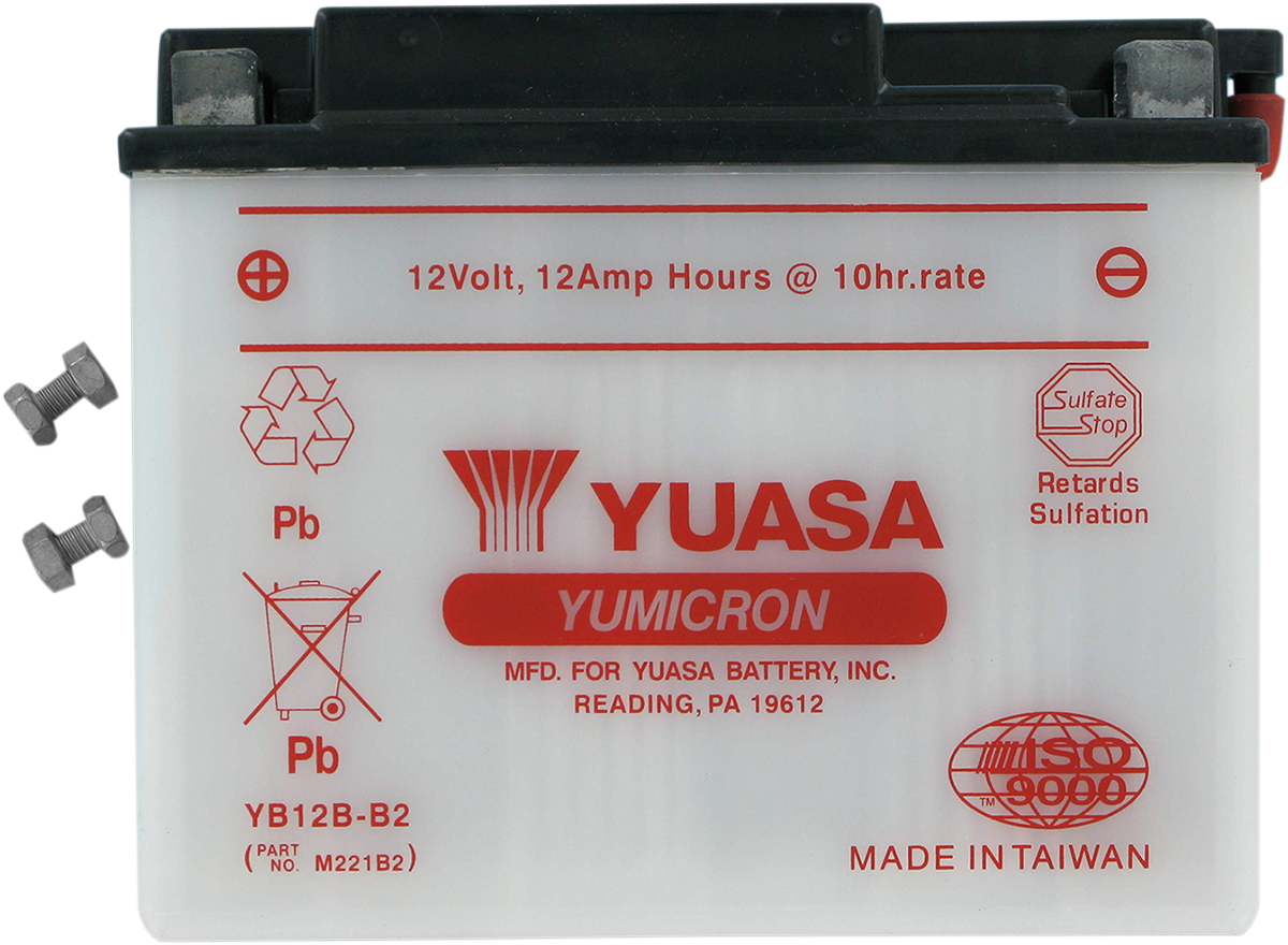 YUASA Battery - YB12B-B2 YUAM221B2