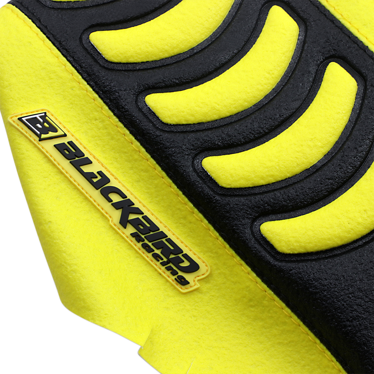 BLACKBIRD RACING Double Grip 3 Seat Cover - Black/Yellow - Suzuki 1323HUS