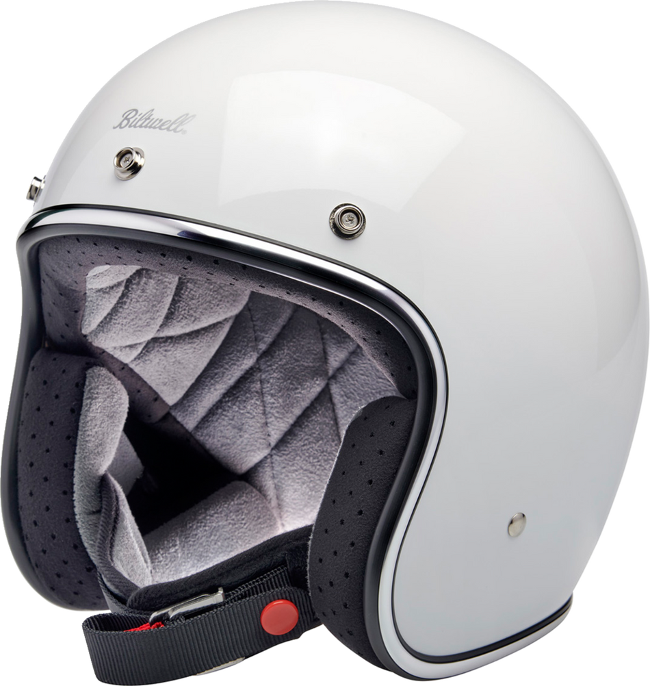 BILTWELL Bonanza Helmet - Gloss White - Medium 1001-164-203